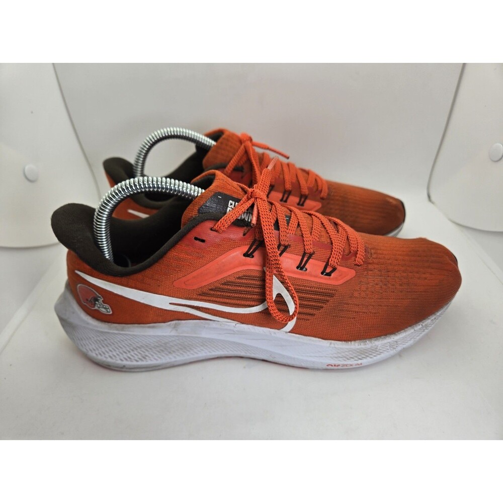 Nike Air Zoom Pegasus 39 Shoes Men's 7 Orange Cleveland Browns Running Sneakers